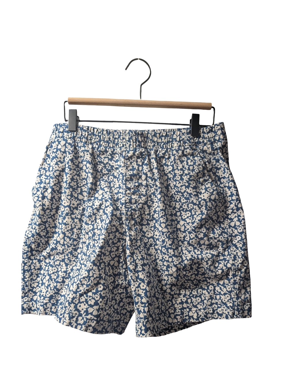 Lands' End Blue and White Floral Hybrid Shorts
